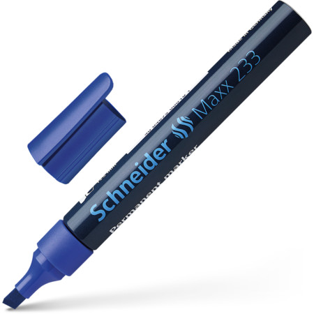 Maxx 233 blue Line width 1+5 mm Permanent markers by Schneider