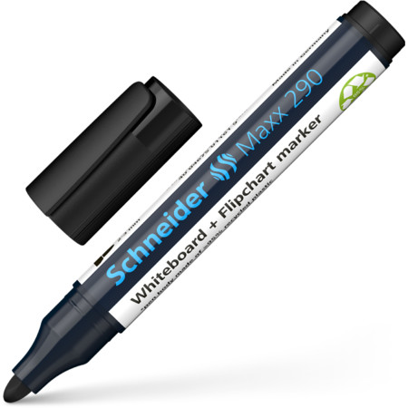 Maxx 290 black Line width 2-3 mm Whiteboard & Flipchart markers by Schneider