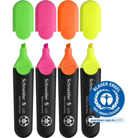 Job wallet Multipack Line width 1+5 mm Highlighters by Schneider