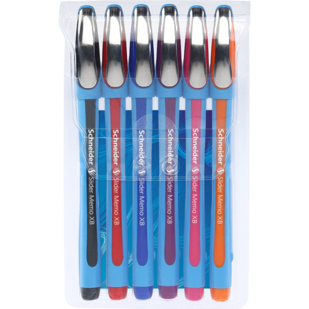 Slider Memo XB wallet Multipack Line width XB Ballpoint pens by Schneider