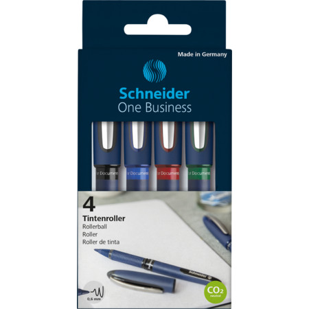 One Business wallet Multipack Line width 0.6 mm Rollerballs by Schneider