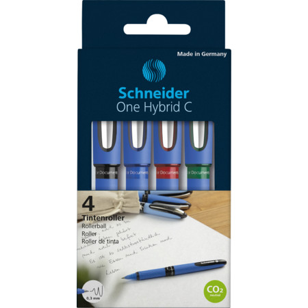 One Hybrid C 0.3 wallet Multipack Line width 0.3 mm Rollerballs by Schneider