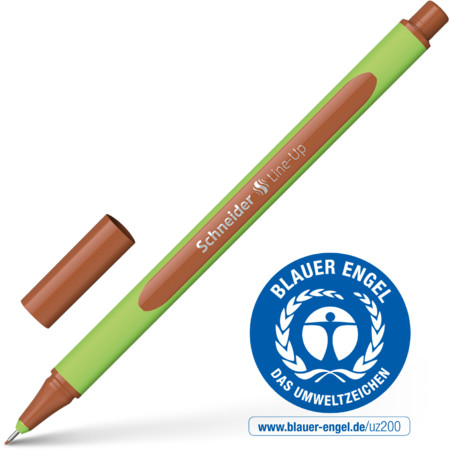 Line-Up mahogani-brown Line width 0.4 mm Fineliners and fibrepens by Schneider