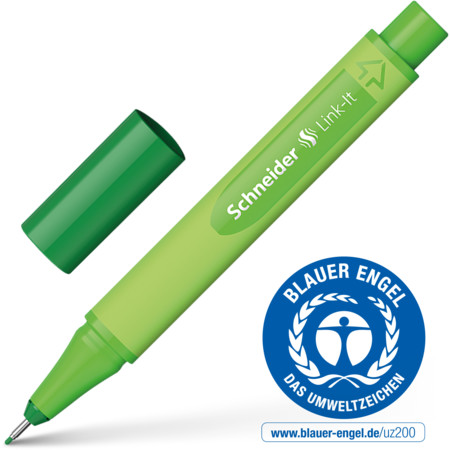 Link-It blackforest-green Line width 0.4 mm Fineliners and fibrepens by Schneider