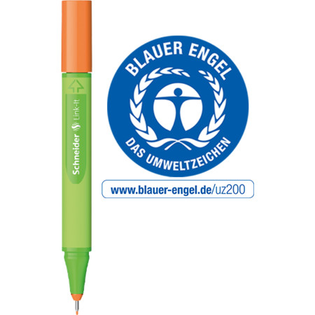 Link-It tango-orange Line width 0.4 mm Fineliners and fibrepens by Schneider