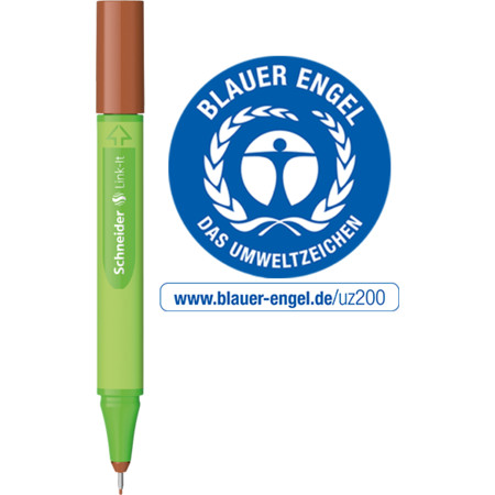 Link-It mahogani-brown Line width 0.4 mm Fineliners and fibrepens by Schneider