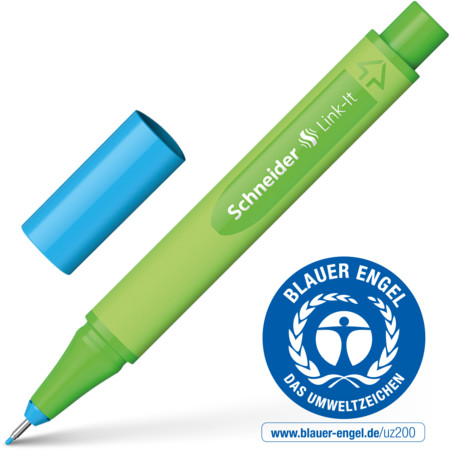 Link-It mineral-blue Line width 0.4 mm Fineliners and fibrepens by Schneider