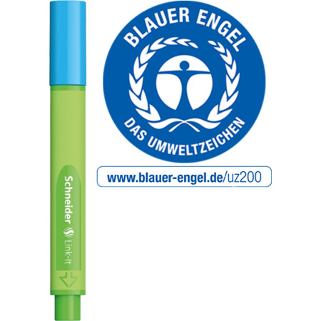 Link-It mineral-blue Line width 0.4 mm Fineliners and fibrepens by Schneider