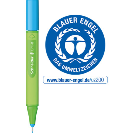 Link-It mineral-blue Line width 0.4 mm Fineliners and fibrepens by Schneider