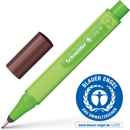 Link-It topaz-brown Line width 0.4 mm Fineliners and fibrepens by Schneider
