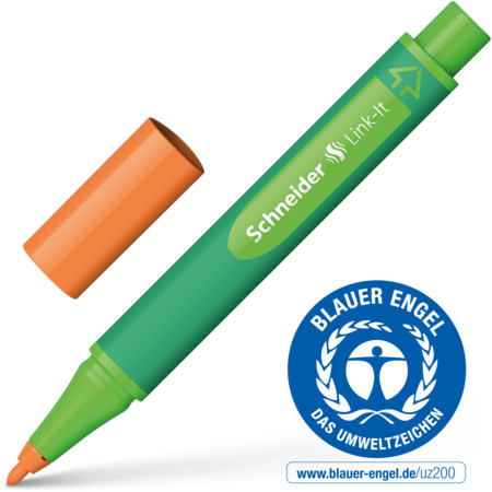 Link-It tango-orange Line width 1 mm Fineliners and fibrepens by Schneider