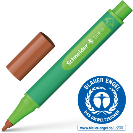 Link-It mahogani-brown Line width 1 mm Fineliners and fibrepens by Schneider