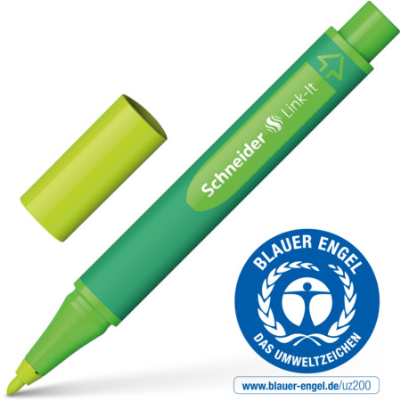 Link-It apple-green Line width 1 mm Fineliners and fibrepens by Schneider