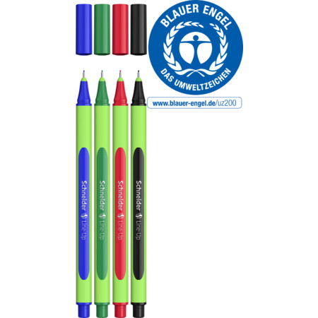 Line-Up wallet Multipack Line width 0.4 mm Fineliners and fibrepens by Schneider