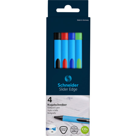 Slider Edge wallet Multipack Line width XB Ballpoint pens by Schneider
