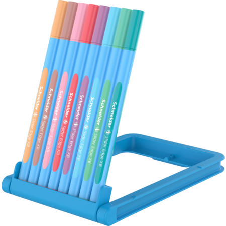 Slider Edge Pastel pencil case Multipack Line width XB Ballpoint pens by Schneider
