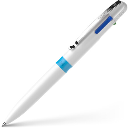 Take 4 white Line width M Ballpoint pens by Schneider
