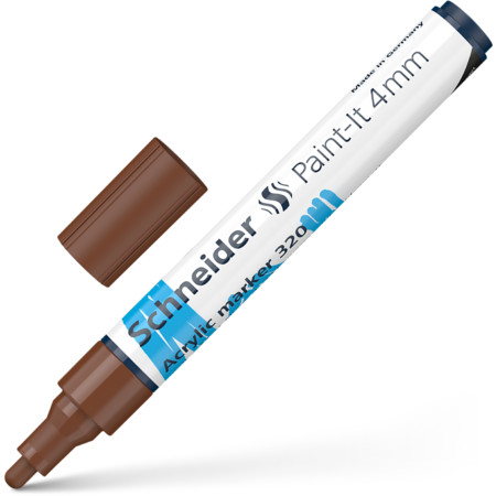 Paint-It 320 4 mm brown Line width 4 mm Acrylic markers by Schneider