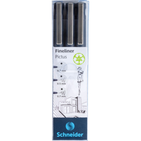 Pictus wallet Multipack Line width Mixed Fineliners and fibrepens by Schneider