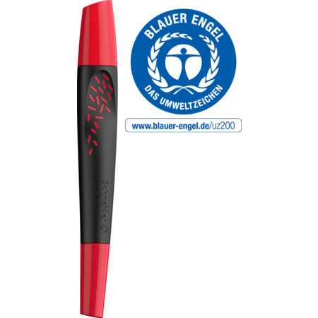 Breeze red Line width M Cartridge rollerballs by Schneider