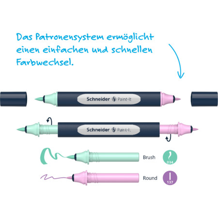 Paint-It 040 Twin marker Set 1 (52 pcs.) Fineliners and fibrepens by Schneider