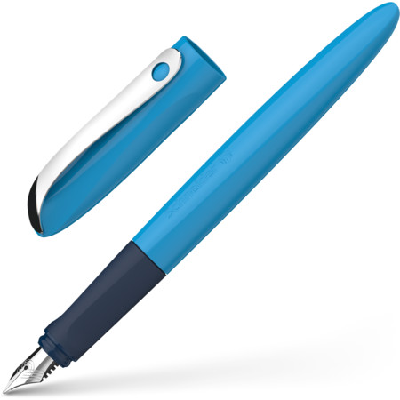 Wavy blue Fountain pens by Schneider