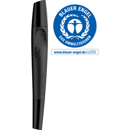 Breeze black-black Line width M Cartridge rollerballs by Schneider