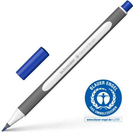 Paint-It 070 blue Line width Brush Fineliner & Brush pens by Schneider