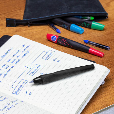 Breeze black-black Line width M Cartridge rollerballs by Schneider
