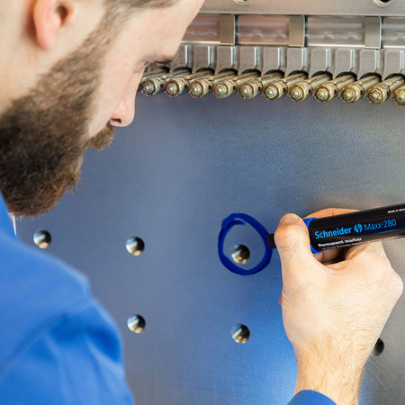 Maxx 280 blue Line width 4+12 mm Permanent markers by Schneider