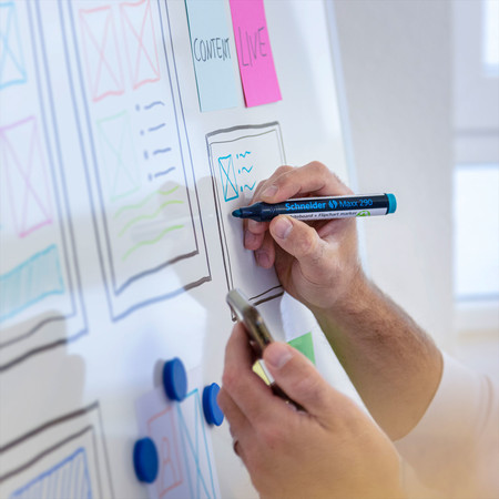 Maxx 290 black Line width 2-3 mm Whiteboard & Flipchart markers by Schneider