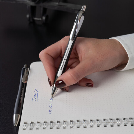 Slider Rave white/black Line width XB Ballpoint pens by Schneider