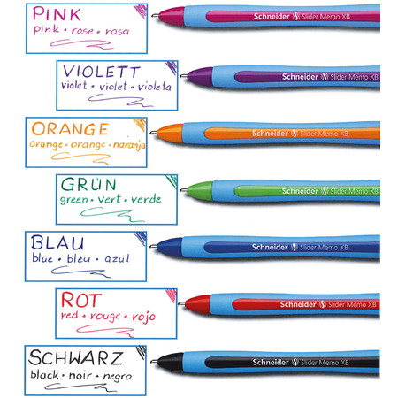 Slider Memo XB black Line width XB Ballpoint pens by Schneider