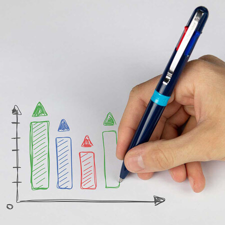Take 4 white Line width M Ballpoint pens by Schneider